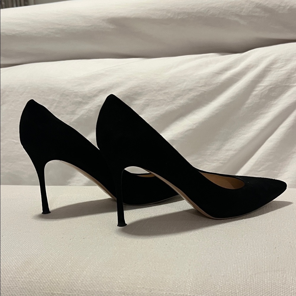 Marion Parke Black Suede Heels